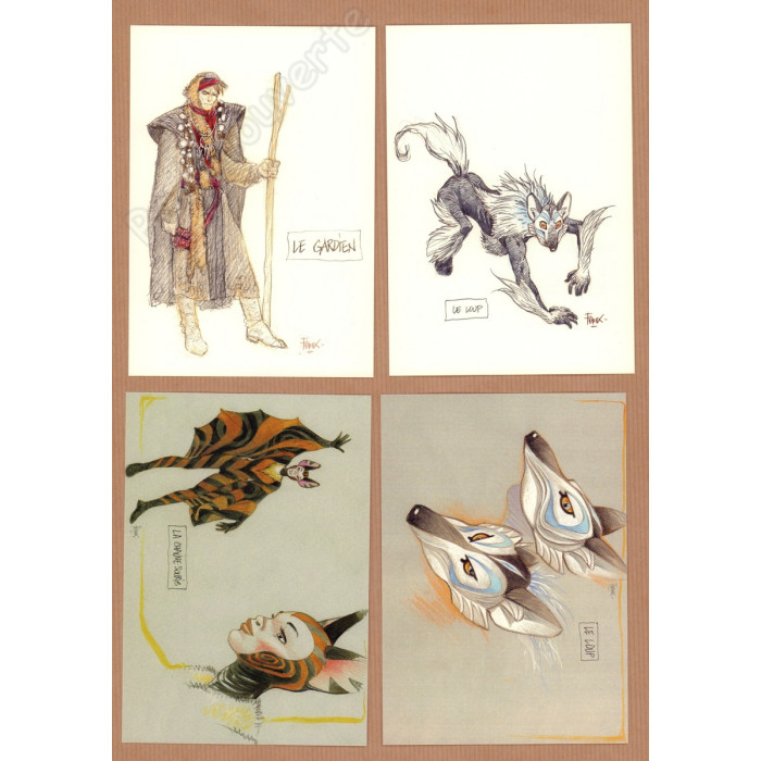 Frank Pé - Lot de 8 cartes postales Les Découvertes de Comblain