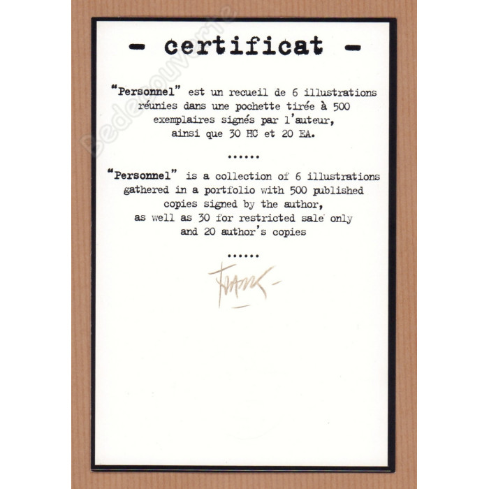 Frank Pé - Portfolio Personnel