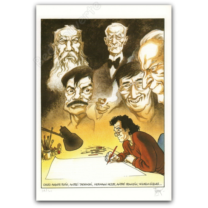 Frank Pé - Hommage à Franquin Rodin Tarkovski