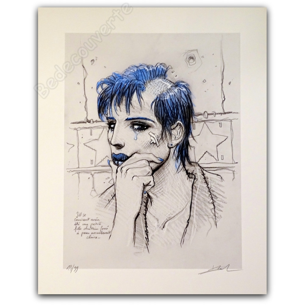 Bilal - Jill se souvient Estampe pigmentaire