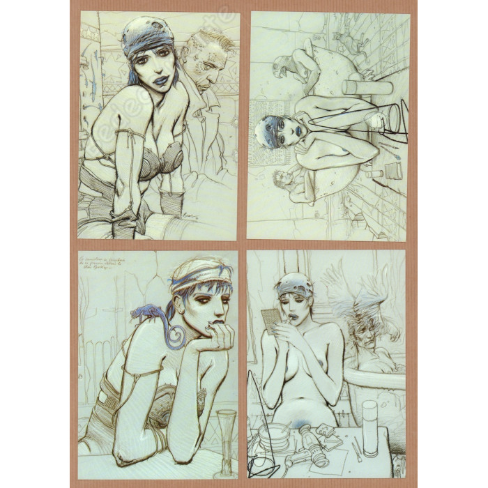 Bilal - Lot de 4 cartes postales 1996