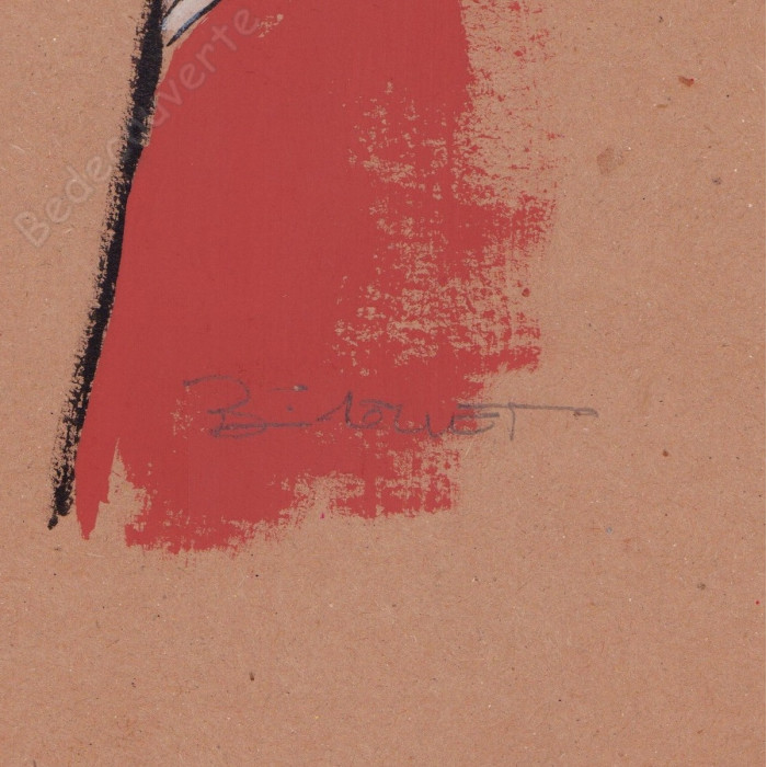 Berthet Philippe - Dessin Original Dottie pour Pin-up Le dossier Alfred H