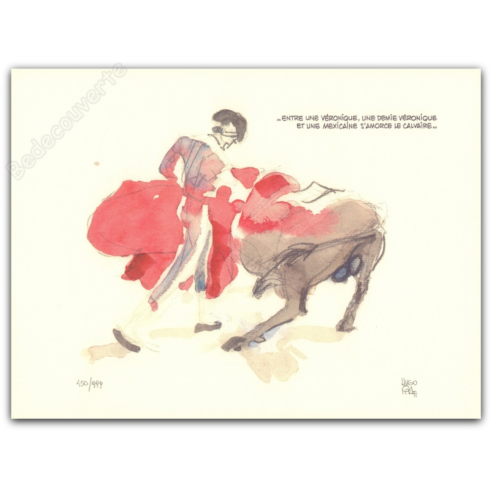 Pratt - Corto Maltese en Cordoba Corrida signé