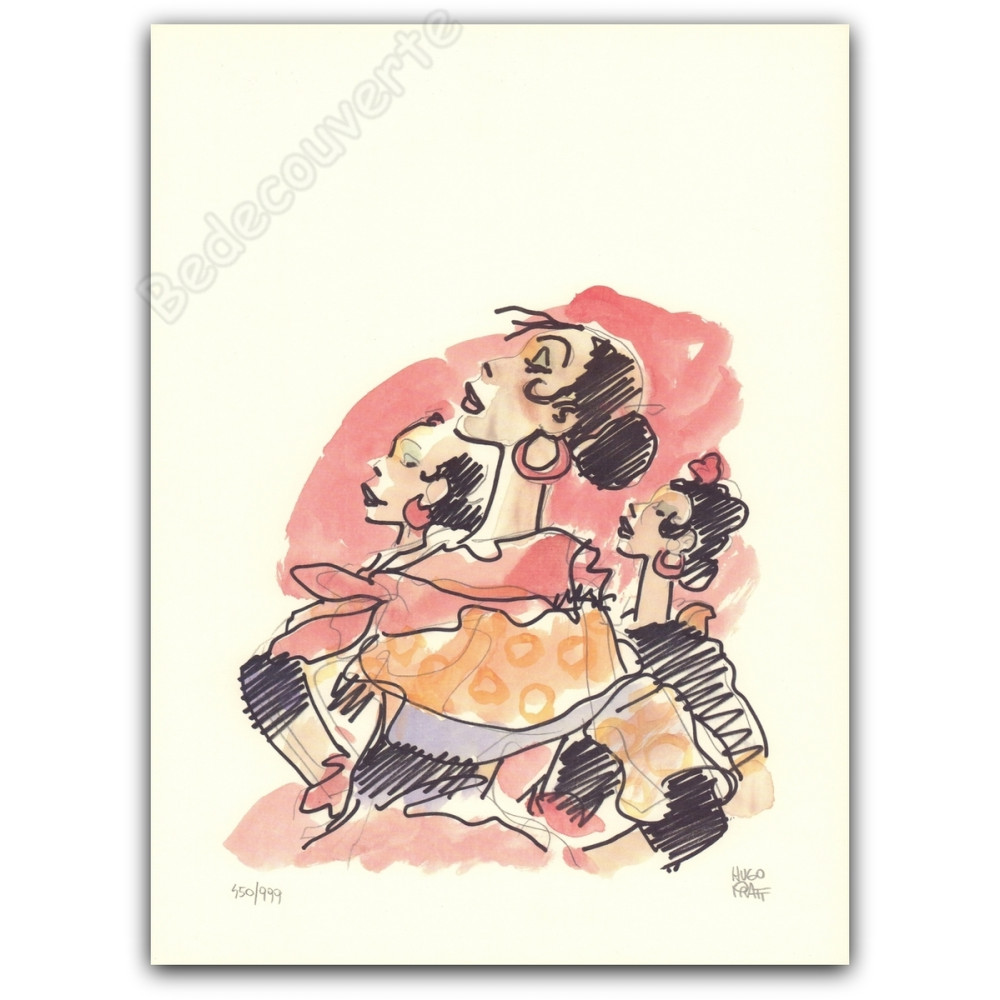 Pratt - Corto Maltese en Cordoba Flamenco signé