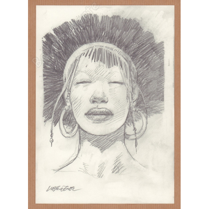 Liberatore Tanino - Dessin Original Portrait de femme - A