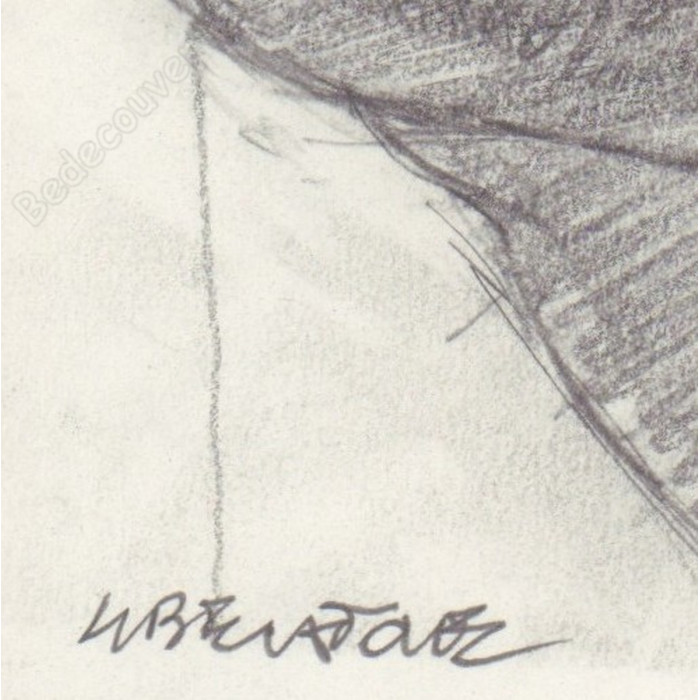 Liberatore Tanino - Dessin Original Portrait de femme - B