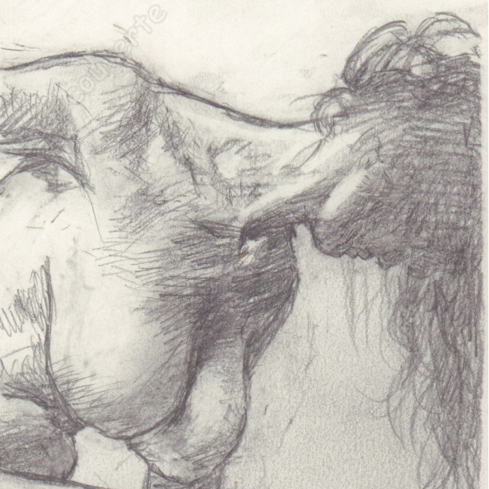 Liberatore Tanino - Dessin Original Portrait de femme - B