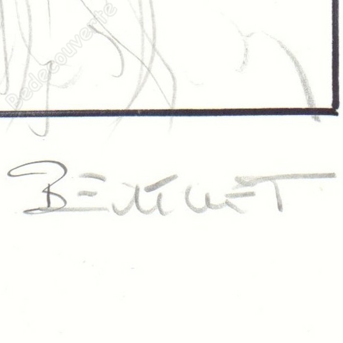 Berthet Philippe - Dessin Original Projet de couverture pour NICO 3 Femme Fatale