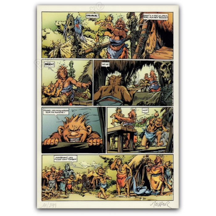 Mourier - Troll de Troy Ex-libris avec celluloïde