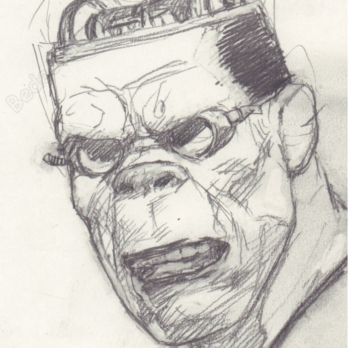 Liberatore Tanino - Dessin Original Portrait RanXerox - B