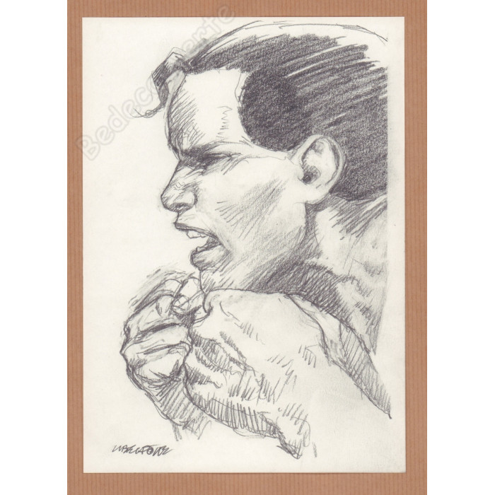 Liberatore Tanino - Dessin Original Portrait de femme - D
