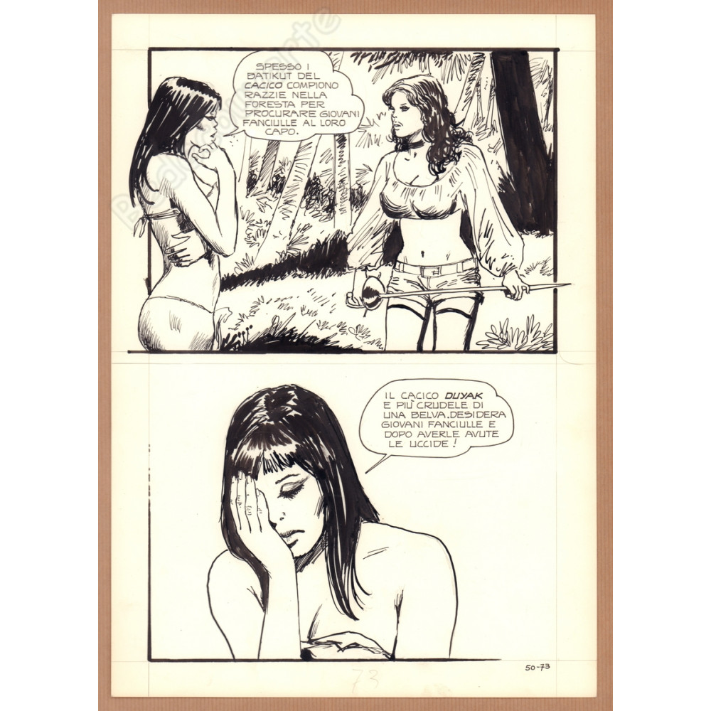 Manara Milo - Planche Originale Jolanda 50-73