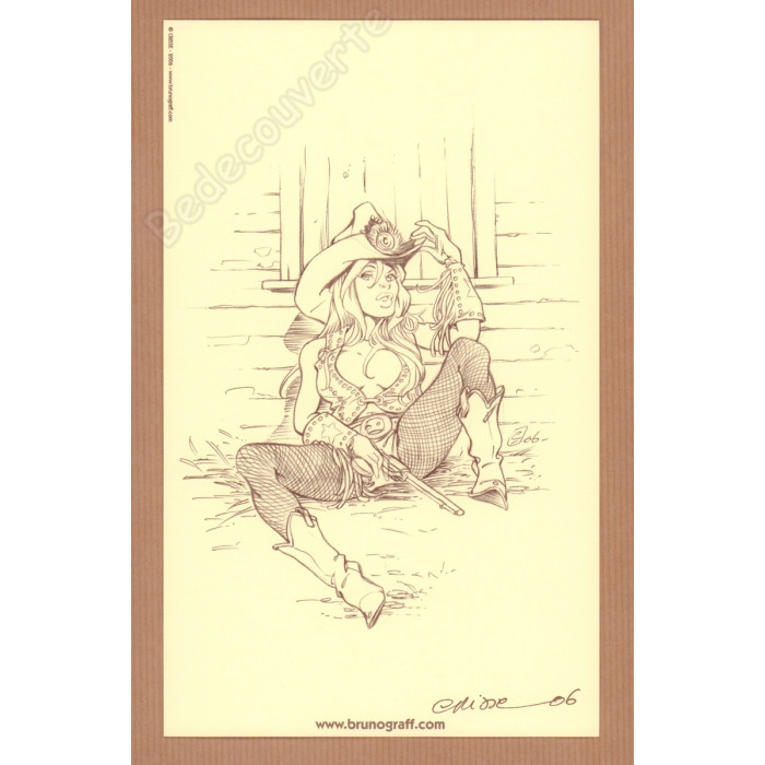 Crisse - Dessin Original d'un ex-libris Hommage à Vatine