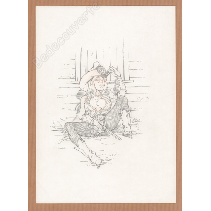 Crisse - Dessin Original d'un ex-libris Hommage à Vatine