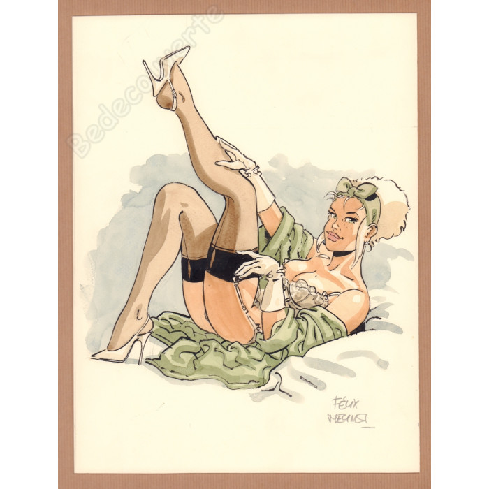 Meynet Félix - Dessin original Mirabelle pour l'Artbook 69 - E