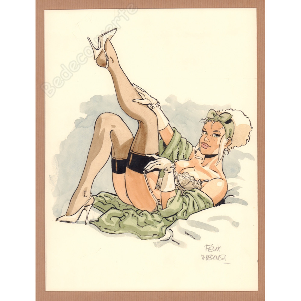 Meynet Félix - Dessin original Mirabelle pour l'Artbook 69 - E