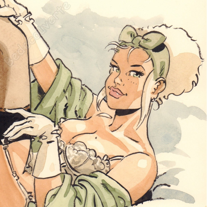 Meynet Félix - Dessin original Mirabelle pour l'Artbook 69 - E