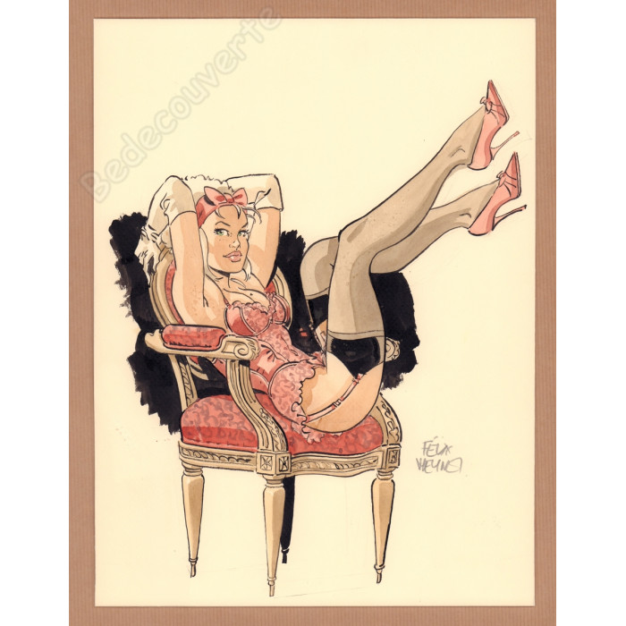 Meynet Félix - Dessin original Mirabelle pour l'Artbook 69 - F