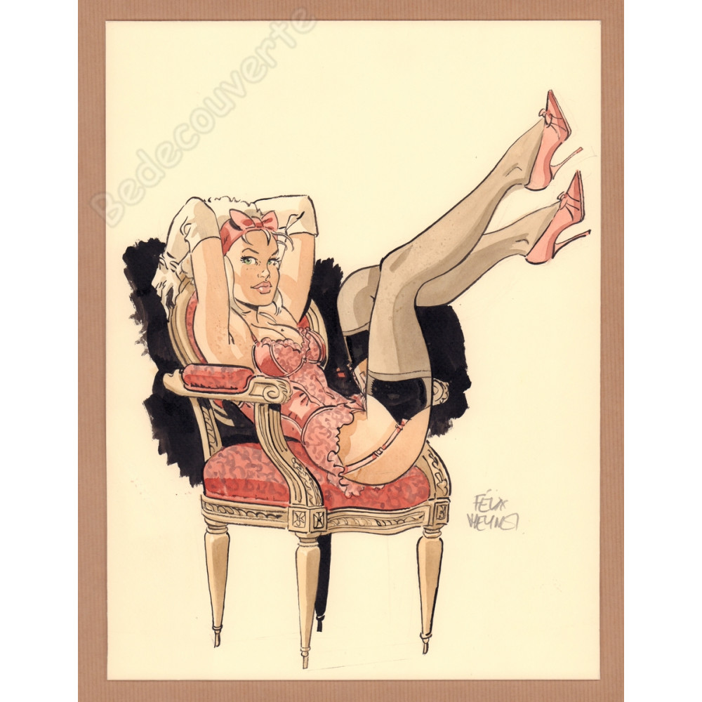 Meynet Félix - Dessin original Mirabelle pour l'Artbook 69 - F