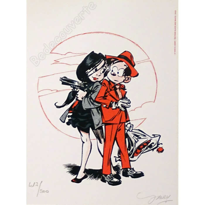 Janry - Spirou et Fantasio 45 Luna Fatale Tirage de luxe