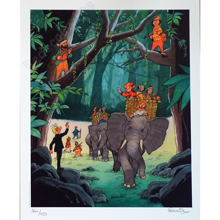 Fournier - Spirou et Fantasio 29 Des haricots partout Tirage de luxe