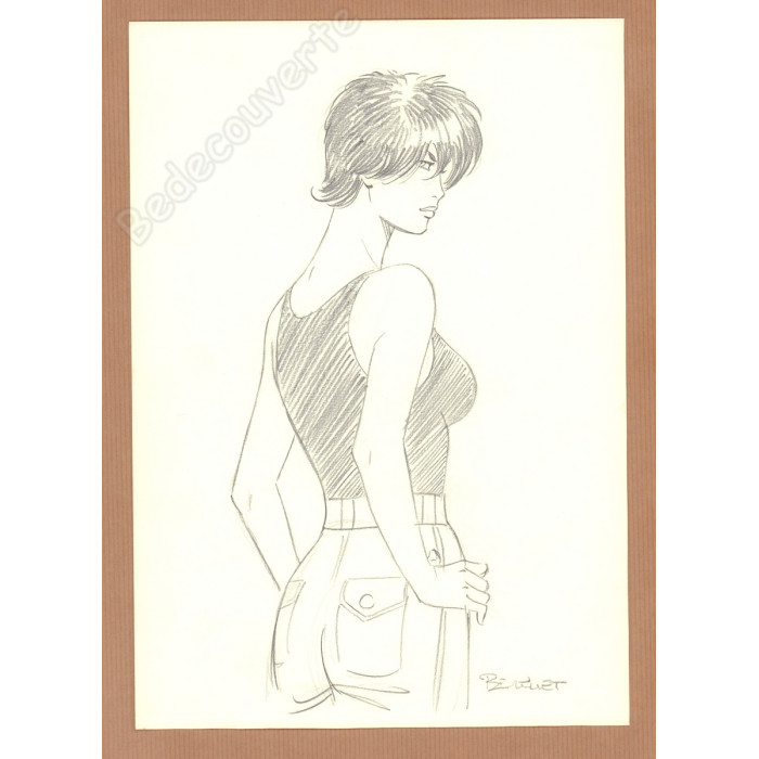 Berthet Philippe - Dessin Original pour Irina Treize Mystery